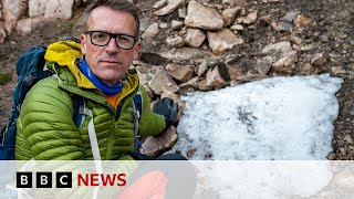 UK's long-lasting snow patch melts away | BBC News