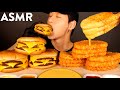 ASMR MUKBANG TRIPLE CHEESEBURGERS & CHEESY HASH BROWNS (No Talking) EATING SOUNDS | Zach Choi ASMR