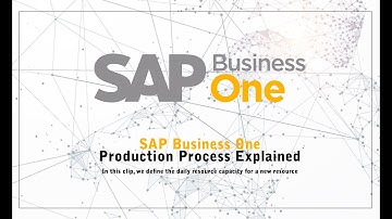 SAP Business One - Production Process Explained (Daily Capacity Planning)