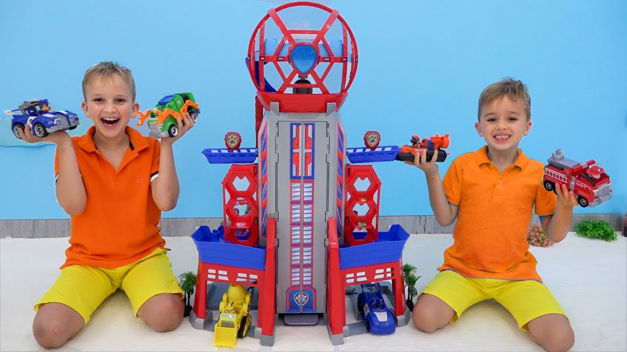 Vlad e Niki PAW patrulham a história dos brinquedos do filme - YouTube