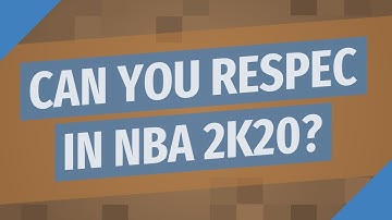 Can you respec in NBA 2k20?