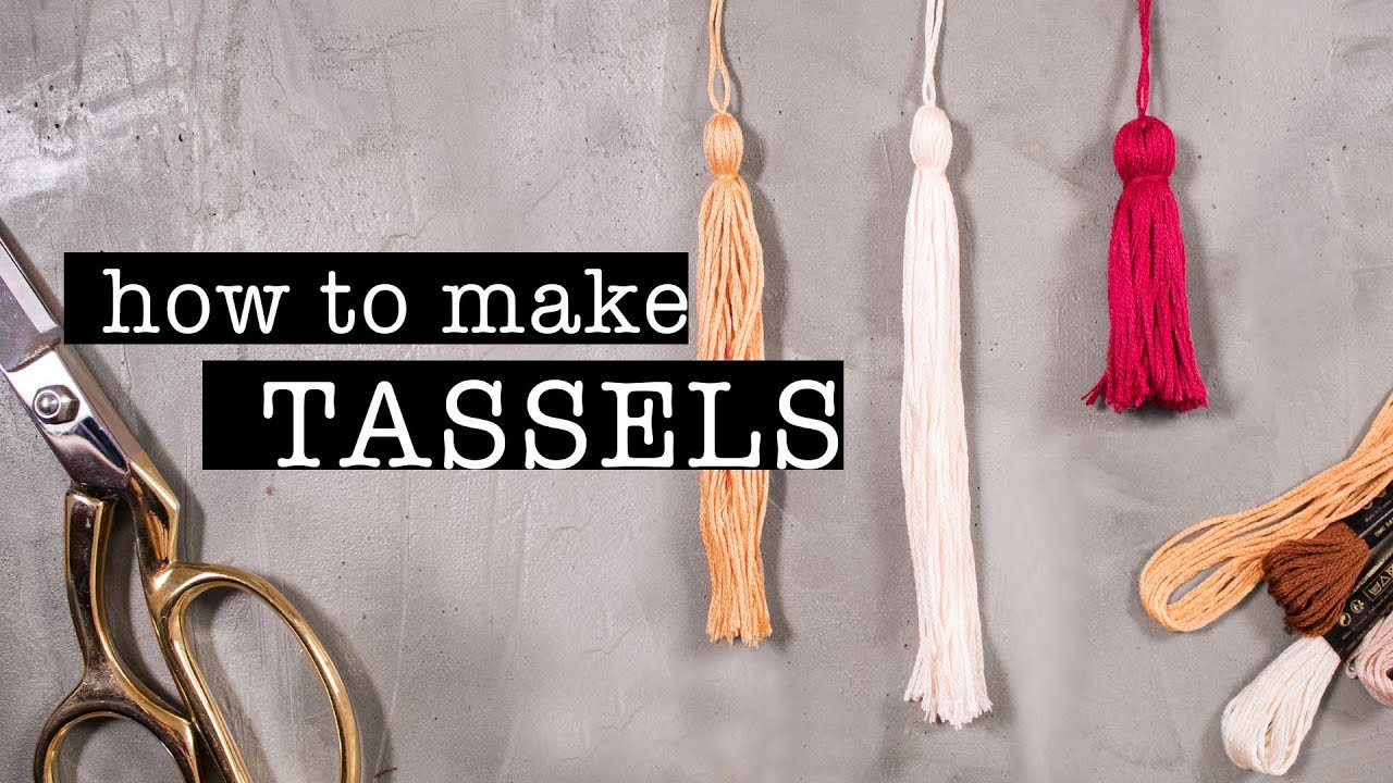 HOW to MAKE a TASSEL - DIY Easy Simple TASSELS Tutorial 