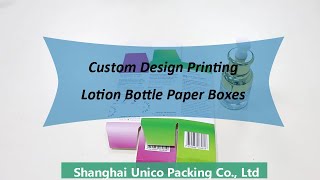 Soft Touch Feel Laminated Packaging Paper Carton Box for Lotion Bottle with Assembled Paper Insert screenshot 5