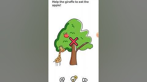 BRAIN 🧠 OUT GAMEPLAY || HELP THE GIRAFFE TO EAT THE APPLE 🍎||