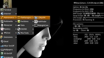 4MLinux 13.0 - Boot and Desktop