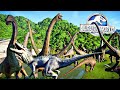 Sauropodes Vs Indominus Rex! Híbrido Vs Apatossauro, Diplodocus +! Jurassic World Evolution #10