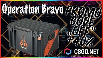 UNBOXING Operation Bravo CASES on csgo net mycsgo! CSGO.NET PROMO CODE "OFF"+40%