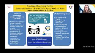 Engaging and Empowering Families  Collaboration of an SEA and PTI by KDE & KY SPIN, OSEP Leadership
