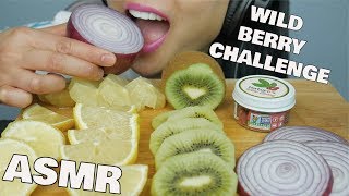 ASMR Wild BERRY EXTREME CHALLENGE *RAW ONION + LEMON + KIWI (EATING SOUNDS) | SAS-ASMR