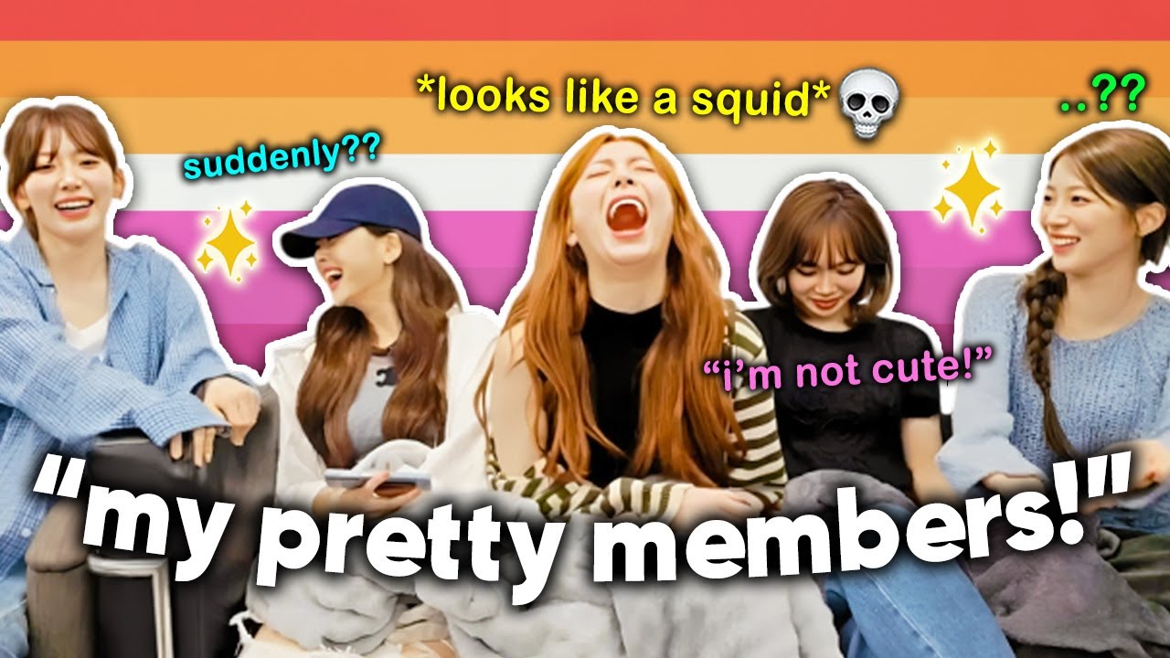 Le sserafim reaction to Sakura suddenly calling them pretty (Kazuha calls Yunjin a squid 😂)