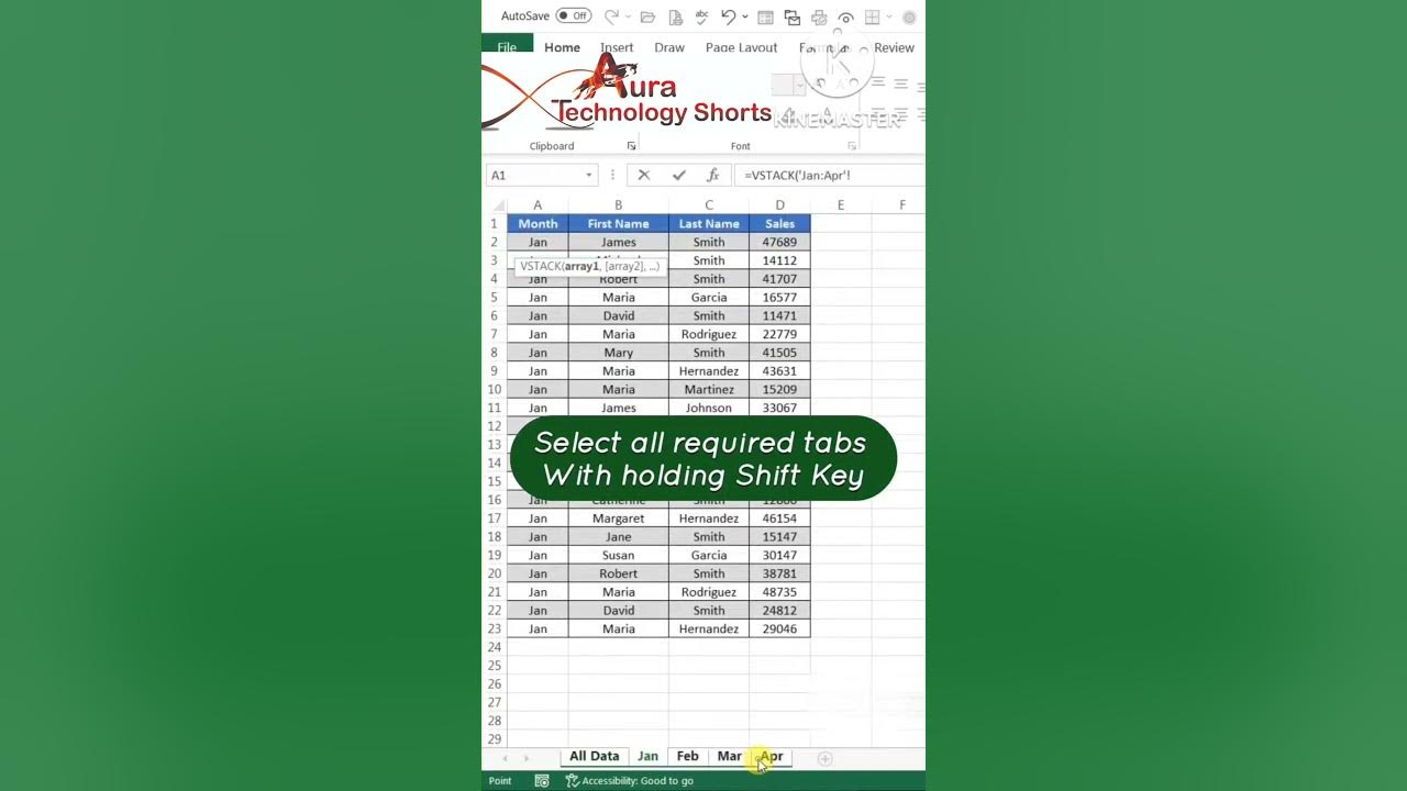 Vstack function in excel new excel formula in 2022 shorts 