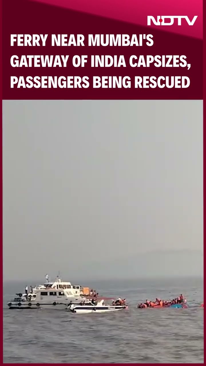 Mumbai Boat Accident | Ferry Capsizes Near Mumbai's Gateway of India, Rescue Operation Underway