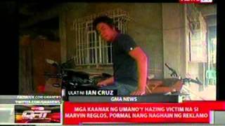 Qrt Mga Kaanak Ni Marvin Reglos, Pormal Nang Naghain Ng Reklamo