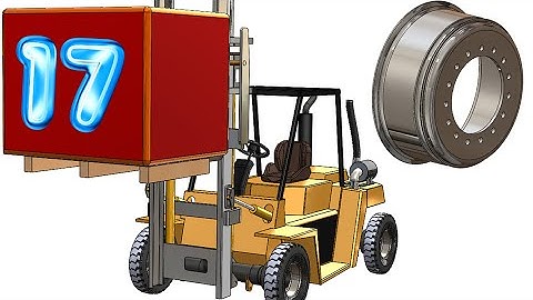 17- SolidWorks || Forklift ||: Wheel Rim