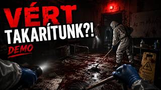 Vért takarítunk egy horror helyszínen! – Bloody Cleanup TOGHETER Demo | No Commentary