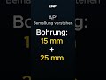 Bohrungsabstand aus Kettenmaßen