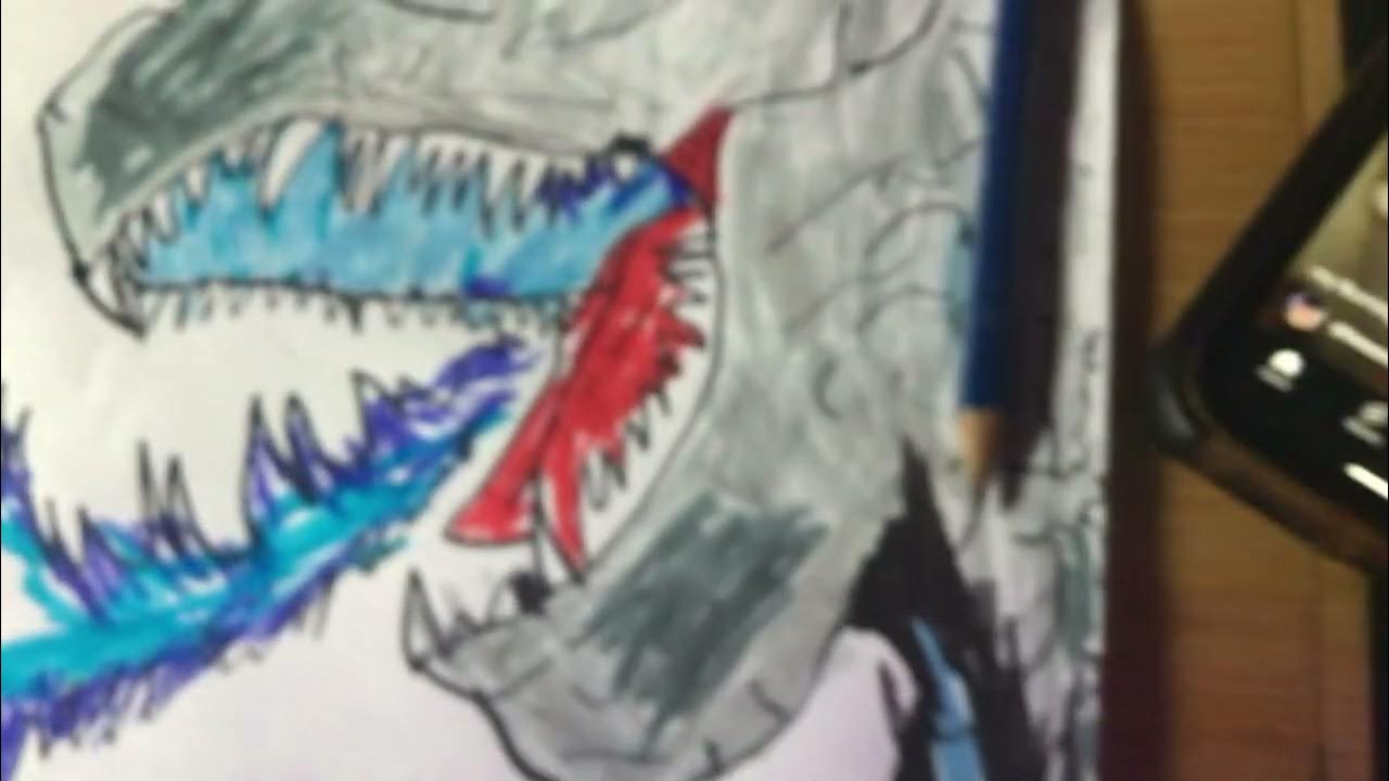My godzilla drawing from art land YouTube