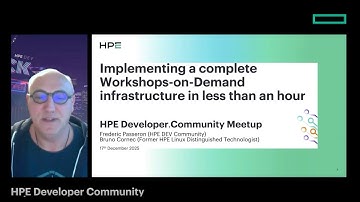 Implementing a complete Workshop-on-Demand infrastructure in less than an hour