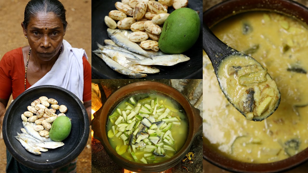 മാങ്ങയും ഉണക്കമീനും ചക്കക്കുരുവും ഇട്ട് അടിപൊളി ഒഴിച്ചുകറി | Dry Fish Curry With Mango