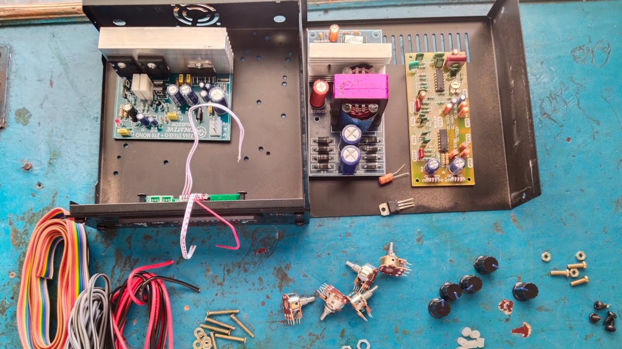 😍how to making Tata AC amplifier 2.1🥰
