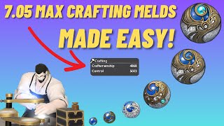 FFXIV - Max Crafter Materia Melding Guide ( Patch 7.05)