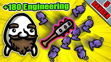 Infinitely stacking Engineering by Killing is broken | Dwarf Brotato Abyssal Terrors Danger 5