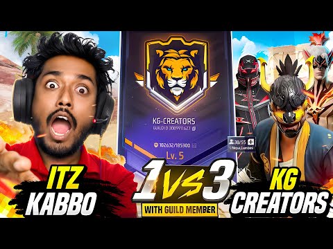 KG CREATOR এর সাথে Custom Challange?🤯Itz Kabbo VS KG Creators Free Fire❤🔥