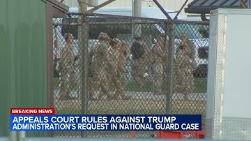 Appeals court denies Trump administration appeal of National Guard deployment ruling in Illinois