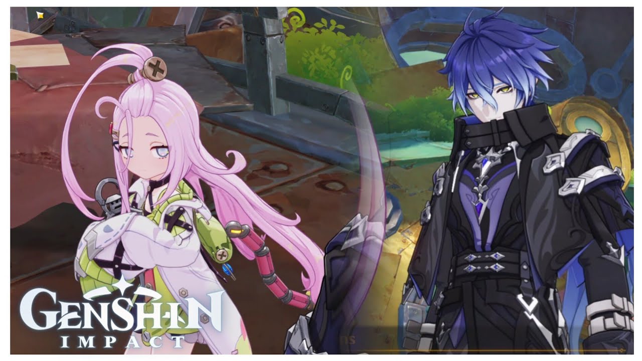 Flins Being Playful with Aino (Genshin Impact Luna I Nod Krai Archon Quest)