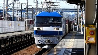 貨物列車 EF210形300番台牽引 ひめじ別所駅通過