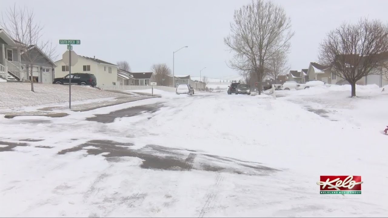 Winter storm in Western KELOLAND causes ice and snow drifts on the ...