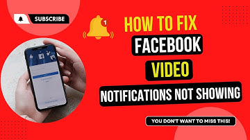 How to Fix Facebook Video Notifications not Showing Problems Android & Ios