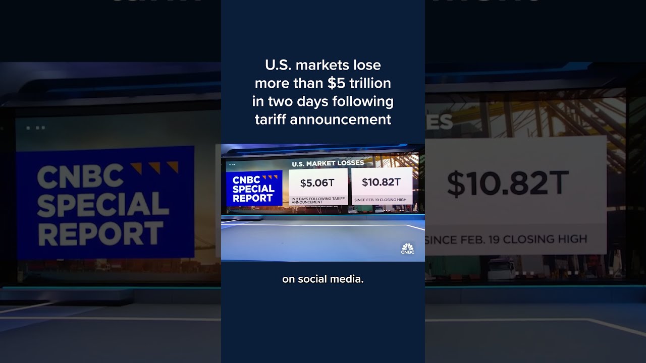 U S Markets Lose More Than 5 Trillion In Two Days Following Tariff Announcement