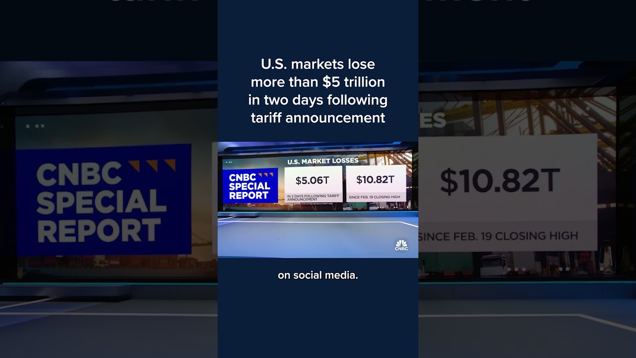 U.S. markets lose more than $5 trillion in two days following tariff announcement