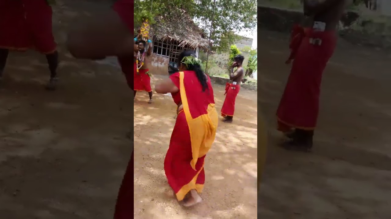 ஆவேசமாக ஆடும் காளி சாமி ஆட்டம்🙏🏻 இன்று குலசை முத்தாரம்மன் கோவில் இருந்து கரகம் எடுத்து வரும் நிகழ்வு