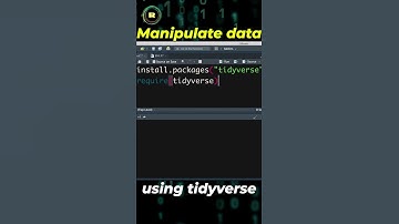 R programming for beginners. Manipulate data using the tidyverse: select, filter and mutate #short