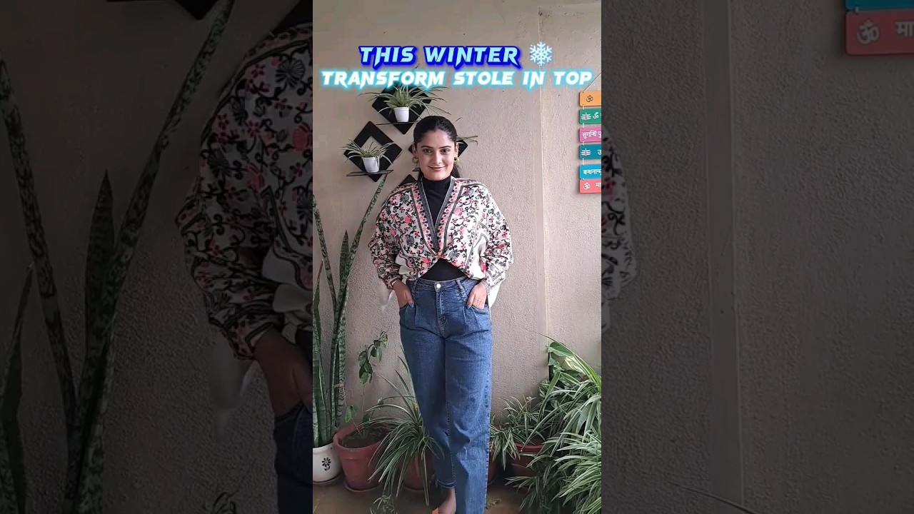This Winter Transform Stole into Top | Stole hack 