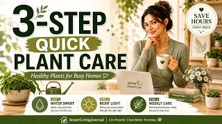 3-Step Plant Care Routine for Busy People | Easy Indoor Plant Tips That Actually Work