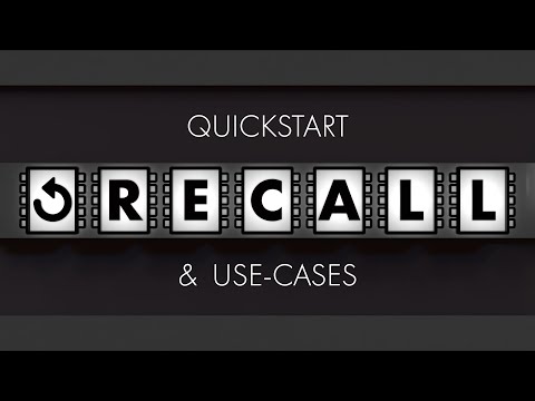 Recall Plugin Quickstart & Use-Cases