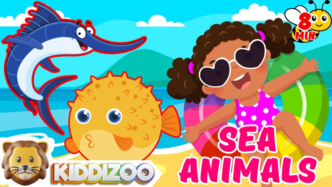 Learn Sea Animals for Kids - Exploring Sea Creatures for Children and ...