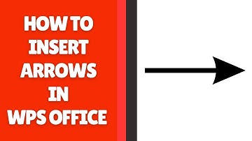 Pijlen invoegen in WPS Office Writer