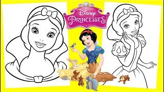 Disney Princess Snow White Coloring Pages for kids - Faber Castell Pencils