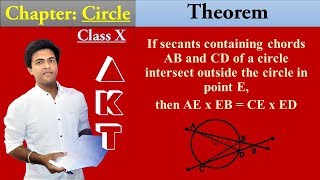 CIRCLE Chapter | Class X | Thoerem | Part 14 | Theorem of external division chords