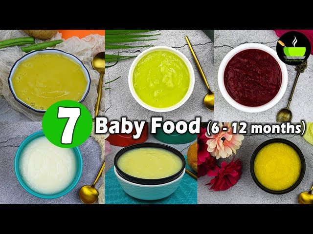7 Baby Food Recipes For 6-12 Months | 6-12 Months Baby Lunch & Dinner | Baby Food | She Cooks