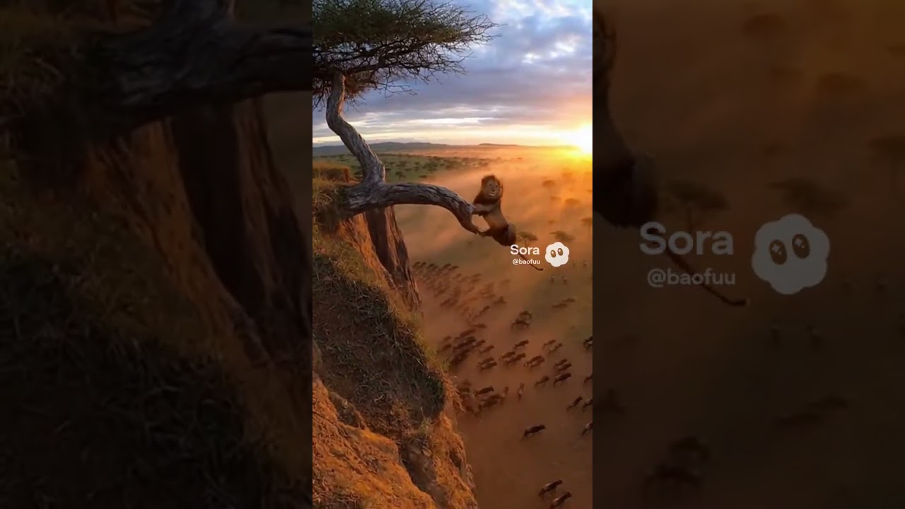 Will the lion fall and die❓The real-life version of The Lion King🦁💀