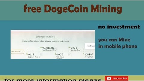 How To Mine Dogecoin on Any Mobile | Dogecoin Mining in 2021 | Step by Step Guide