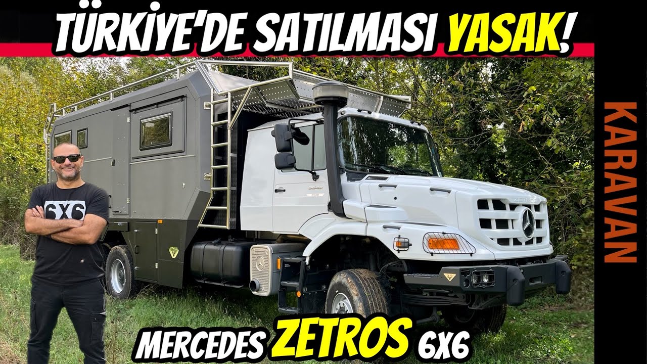 ⁣Mercedes Zetros 6X6 Karavan | Arabistan Çöllerinde Kamp İçin Türkiye'de Üretildi.