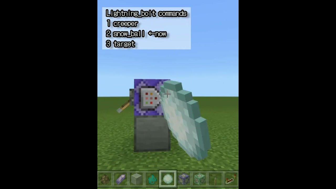 “Minecraft‼️” Lightning⚡ Commands YouTube