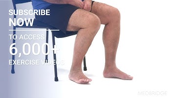 Seated Heel Slides | MedBridge
