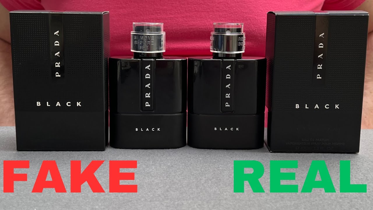 Fake vs Real Prada Luna Rossa Black Perfume